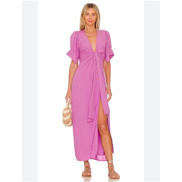 Free People Vintage Summer Midi Dress-Size XS - Picture 1 of 10